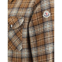 Moncler Brown Fleece Wool Jackets And Coat