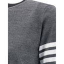 Thom Browne Gray Fleece Wool T-Shirt