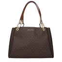 Michael Kors Brown Fabric Shoulder Bags