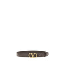 Valentino Garavani Brown Calf Leather Bos Taurus Regular Belt