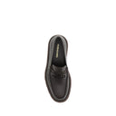 Ferragamo Brown Calf Leather Bos Taurus Slip-On Loafers