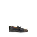 Valentino Garavani Black Leather Slip-On Loafers