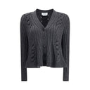 Alexander McQueen Gray Wool Cardigan