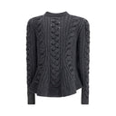 Alexander McQueen Gray Wool Cardigan