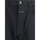 Fear Of God Black Cotton Straight-Leg Jeans