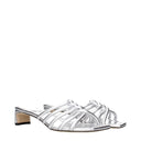 Jimmy Choo Gray Leather Flat Sandals