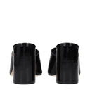 Jimmy Choo Black Leather Platform Sandals