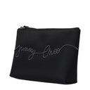 Jimmy Choo Black Satin Clutch Bag