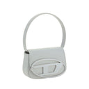 Diesel White Calf Leather Bos Taurus Shoulder Bag