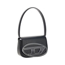Diesel Black Calf Leather Bos Taurus Shoulder Bag