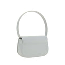 Diesel White Calf Leather Bos Taurus Shoulder Bag