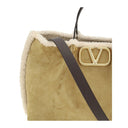 Valentino Garavani Beige Leather Shoulder Bag