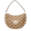 MCM Beige Raffia Shoulder Bag
