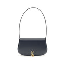 Saint Laurent Blue Calf Leather Bos Taurus Shoulder Bag