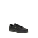 Prada Black Calf Leather Bos Taurus Sneakers