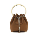 Jimmy Choo Brown Silk Backet Bag