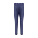 Brunello Cucinelli Blue Fleece Wool Pants