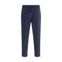 Brunello Cucinelli Blue Cashmere Athletic Pants