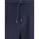 Brunello Cucinelli Blue Cashmere Athletic Pants