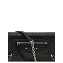 Balenciaga Black Calf Leather Bos Taurus Shoulder Bag