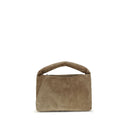 Brunello Cucinelli Beige Calf Leather Bos Taurus Shoulder Bag