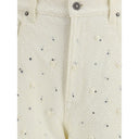 Golden Goose White Cotton Casual Pants