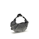 Diesel Silver Cotton Shoulder Bag