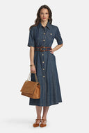 LS -PERIODICO DRESS - BLUE