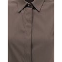 Brunello Cucinelli Brown Cotton Shirt