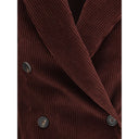 Brunello Cucinelli Bordeaux Cotton Coat
