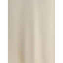 Brunello Cucinelli Cream Acetate Midi Skirt