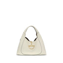 Gucci White Calf Leather Bos Taurus Shoulder Bag