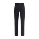 Diesel Black Cotton Slim Fit Jeans