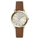 Furla Brown Leather Dress Watch