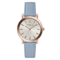 Furla Blue Leather Dress Watch
