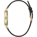 Furla Black Leather Dress Watch