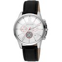 Just Cavalli Black Leather Dress Watch