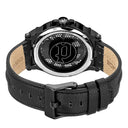 Police Black Leather Dress Watch