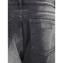 MM6 Black Cotton Straight-Leg Jeans