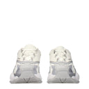 Versace White Fabric Chunky Sneakers