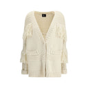 Moncler Grenoble Cream Polyamide Cardigan