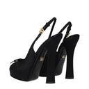 Dolce & Gabbana Black Satin High Heel Pumps