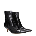 Maison Margiela Black Leather Ankle Boots