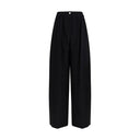 Max Mara Black Fleece Wool Casual Pants