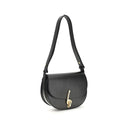 Burberry Black Calf Leather Bos Taurus Shoulder Bag