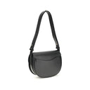 Burberry Black Calf Leather Bos Taurus Shoulder Bag