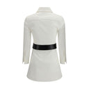 Balenciaga White Cotton Casual Dress