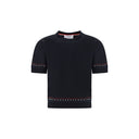 Thom Browne Black Cotton T-Shirt