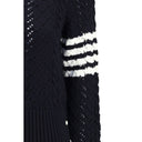Thom Browne Blue Fleece Wool Sweatshirt