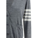 Thom Browne Gray Merino Wool Polo Shirt